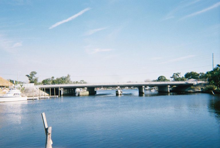 the bridge over the river in New Port Richey